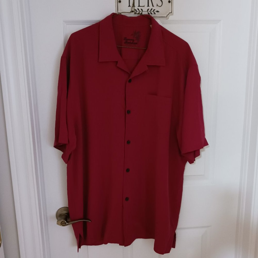 Tommy Bahama Men's Casual Button Shirt Large 100% Silk